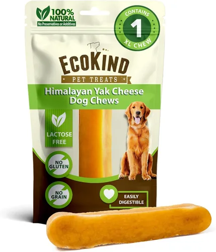 Vista 20 de EcoKind Premium Gold Yak Cheese Masticables para Perros del Himalaya, Premios para Perros de Raza Grande, Totalmente Natural, Alto en Proteínas