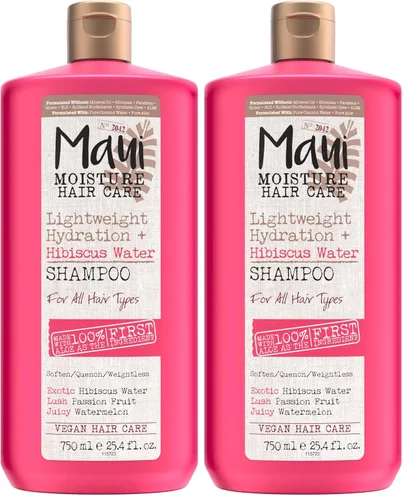 Vista 10 de Maui Moisture Champú de agua ligero de hidratación + hibisco, champú hidratante suaviza y apaga el cabello ondulado y rizado con aloe vera