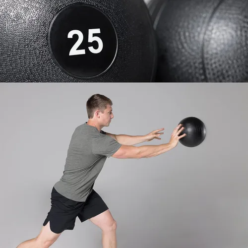 Vista 5 de REP Pelotas de golpe con peso, pelotas de ejercicio y fitness para entrenamiento de fuerza, agarre de goma suave, pelota medicinal sin rebote