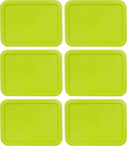 Vista 5 de Pyrex 7210-PC Edamame Green Tapa de almacenamiento de alimentos de 3 tazas, fabricada en Estados Unidos