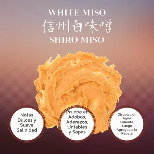 Vista 3 de Roland Foods Pasta de miso blanco, alimento importado especializado, paquete de 35.2 onzas