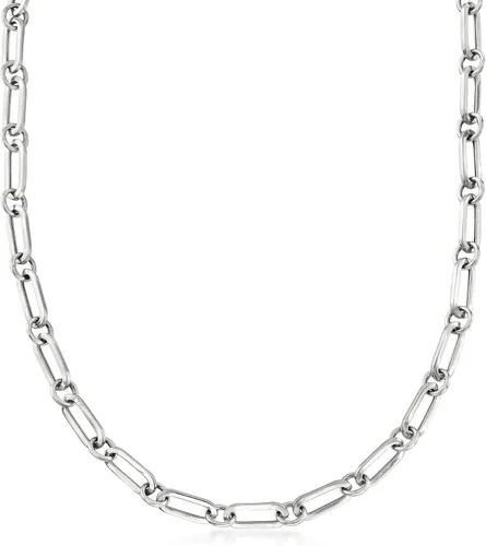 Vista 4 de Ross-Simons Collar de plata de ley italiana con clip de papel, Plata esterlina, no conocido