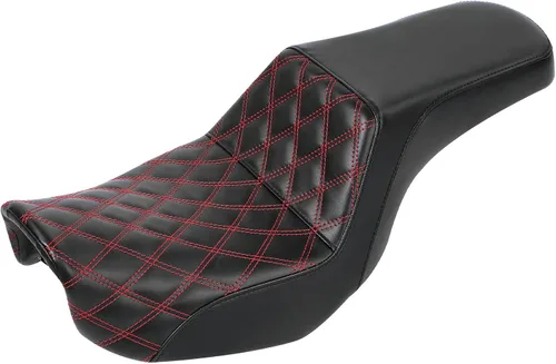 Vista 46 de C.C. RIDER Asiento para Conductor y Pasajero Asiento de Elevación Compatible con Harley Dyna Street Bob FXDB Low Rider FXDL/FXDLS Super Glide Custom