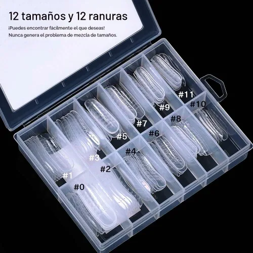 Vista 5 de MODELONES Gel de extensión de poli con forma de uñas duales, 120 unidades, uñas de ataúd transparentes, puntas de uñas de bailarina