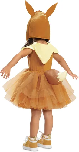 Vista 2 de Eevee Costume Tutu, disfraz oficial de Pokemon para niños pequeños y tocado