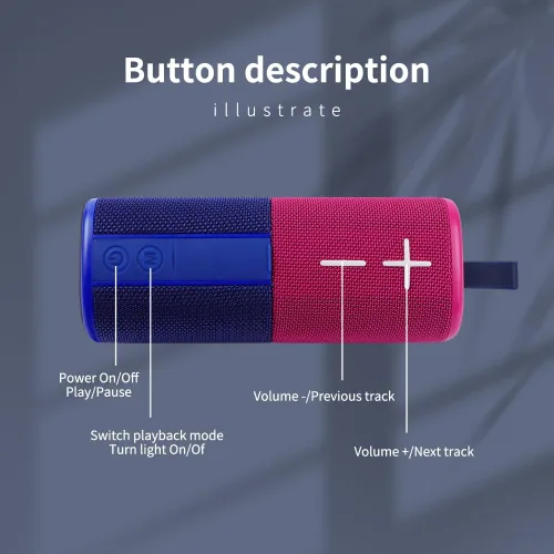 Vista 8 de Altavoz Bluetooth Magnético Divisible 2 en 1, de Colores Contrastantes, Impermeable, Doble Divisible, Portátil, Inalámbrico, Sonido Estéreo Potente