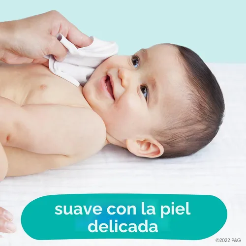 Vista 7 de Pampers Toallitas para bebé, limpieza completa con aroma fresco para bebé, limpia suavemente de la cabeza a los pies, 864 en total