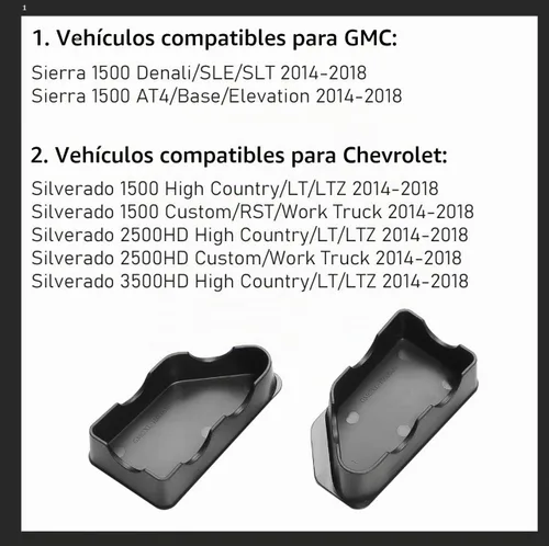 Vista 3 de TTCR-II Cubiertas para orificios de estaca para riel de cama GMC Sierra y Chevy Silverado 2014-2018, cubiertas de bonneau para camiones para Sierra