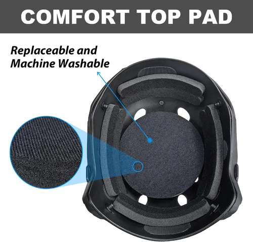 Vista 4 de Kit de almohadillas universales de espuma de repuesto, almohadillas universales para casco de Airsoft, almohadillas para casco de bicicleta