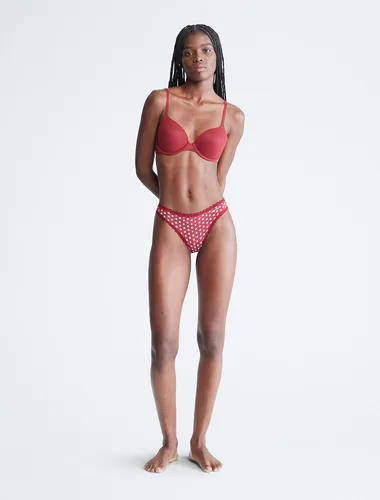 Vista 3 de Calvin Klein - Brasier tipo camiseta con forro ligero y ajuste perfecto para mujer con toque de memoria