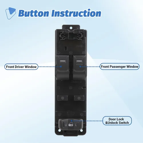 Vista 3 de Interruptor de ventana maestro con botón de control de potencia lateral del conductor compatible con Chevy Colorado GMC Canyon 2004-2012, Isuzu