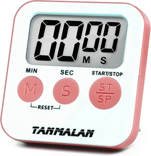 Vista 10 de Tanmalan Temporizador de Cocina para Cocina Alarma Fuerte, Pantalla Grande, Alarma Fuerte de Memoria Automática, Pantalla Grande, Botón Grande