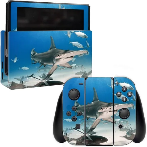 Vista 7 de MightySkins Skin compatible con Nintendo Switch – Delfines nariz de botella Funda protectora de vinilo duradera y única Fácil de aplicar, quitar