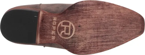 Vista 4 de ROPER Riley - Botas de moda florales para mujer, Marrón