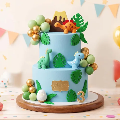 Vista 2 de Dinosaur Cake Toppers Dinosaur Birthday Cake Decorations