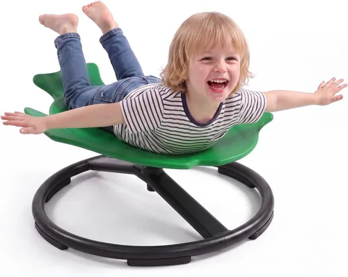 Vista 15 de Silla giratoria sensorial para autismo para niños autistas, color Naranja