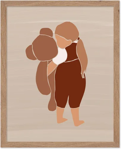 Vista 28 de Poster Master Faceless Child Poster - Retro Building Blocks Print - Playful & Pastel Art - Chic Boho Design - Modern Artwork - Aesthetic Decor