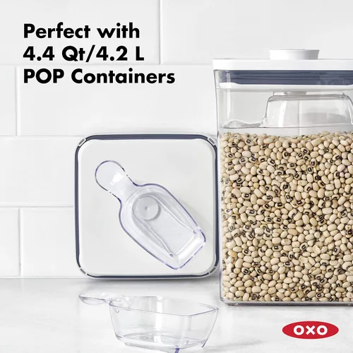 Vista 4 de OXO Good Grips accesorios para contenedores POP juego de 3 piezas de cuchara medidora, (paquete de 2)