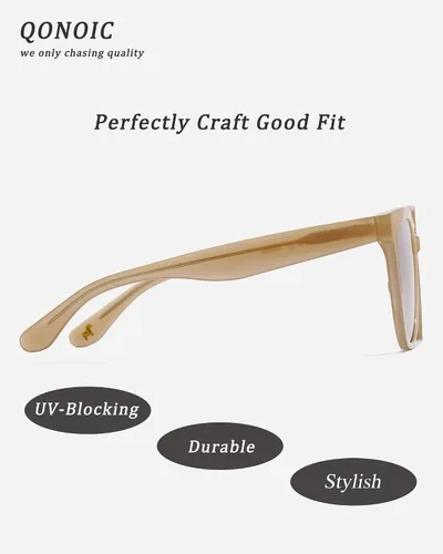 Vista 3 de Gafas de sol redondas retro para mujer, estilo vintage, clásicas, con protección UV de gran