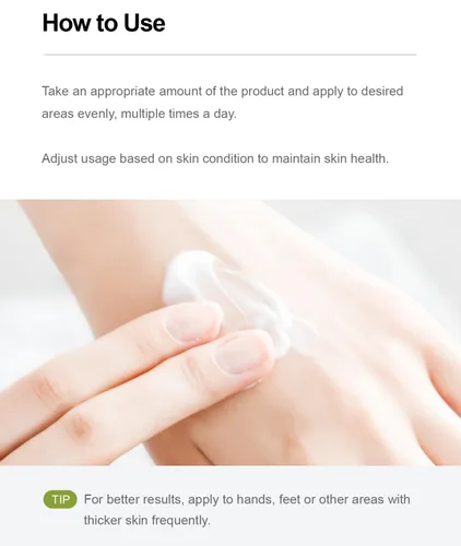 Vista 8 de ZEROID Crema Richenic con urea al 5% Cuidado intensivo de la piel para pieles secas y desordenadas Hidratante facial coreano Loción cutánea