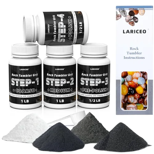 Vista 13 de Medios de cerámica de 2.5 libras para pulir rocas, medios de relleno de cerámica de 3/16 pulgadas x 3/8 pulgadas, no abrasivos, reutilizables