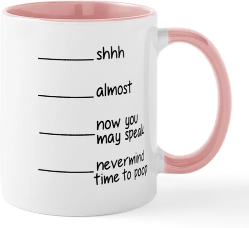 Vista 15 de CafePress Time To Poop Mugs Taza de café de cerámica de 11 oz (11.0 fl oz)