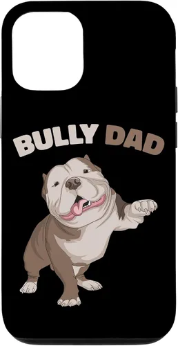 Vista 28 de American Bully Dad Dog Owner Father Funny Men Case for iPhone 17