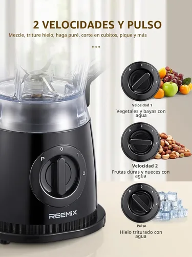 Vista 2 de Reemix Blender, 50oz Countertop Blender