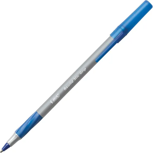 Vista 2 de Paquete de 4 bolígrafos BIC Xtra-Comfort Round Stic Grip. Azul.