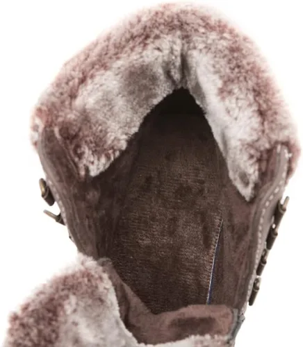 Vista 5 de COTTIMO Botas de invierno antideslizante con forro de piel para mujer