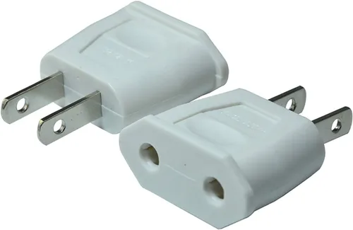 Vista 6 de EU Euro Europa a EE.UU. EE.UU. Enchufe de pared Convertidor Adaptador de viaje Adaptador (10 PCS)