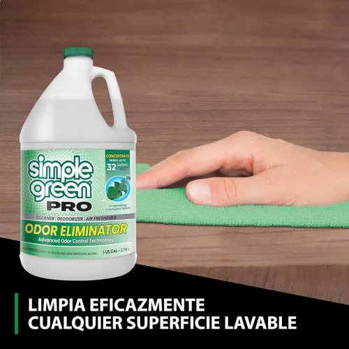 Vista 4 de Simple Green Eliminador de olores Pro Aroma de eucalipto 1 galón