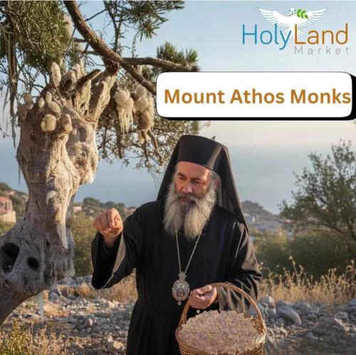 Vista 7 de Auténtico incienso de incienso de Tierra Santa – Aroma sagrado del Santo Sepulcro y las Iglesias de Natividad – Hecho a mano por monjes del Monte