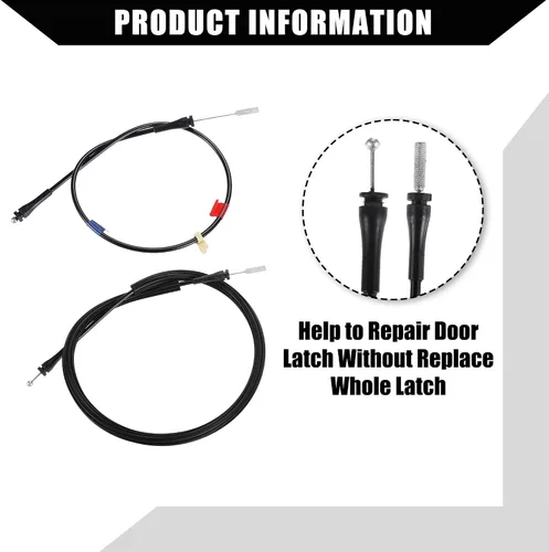 Vista 4 de NO. 6C3Z-28264A01-A Cable de liberación del pestillo de la puerta del automóvil Cabina extendida para Ford F250 F350 F450 F550 Super Duty 99-07