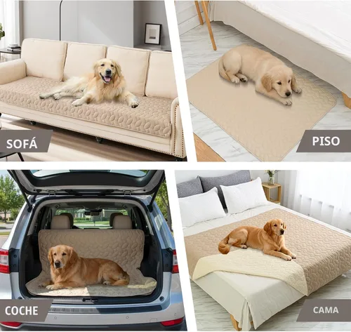 Vista 3 de Ameritex Funda impermeable para cama de mascotas, manta antideslizante para cama de perro, para sofá y muebles, impermeable, nuevo diseño