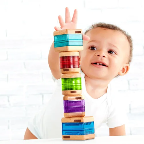 Vista 6 de Juguetes de madera sorpresa con formas Fisher-Price