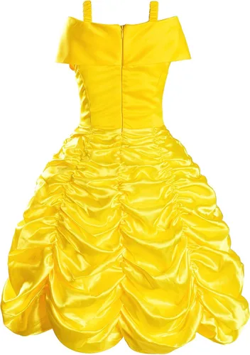 Vista 5 de Disfraz de princesa para niñas fiesta de cumpleaños con accesorios corona varita aretes guantes