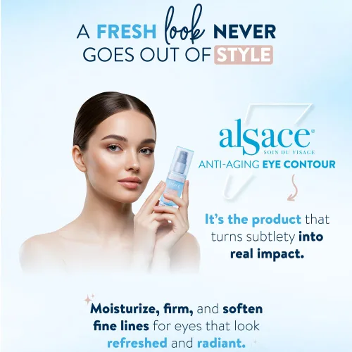 Vista 3 de EPIDERMIQUE - Contorno de ojos antienvejecimiento Alsace Crema hidratante para ojos con bioactivos, vitamina C y ácido hialurónico para arrugas