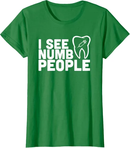 Vista 30 de I see Numb People - Camiseta de regalo para dentista dental, Negro, S