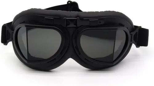 Vista 8 de kucehiup Gafas de aviador vintage para motocicleta
