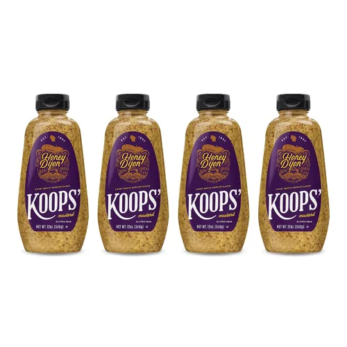 Vista 29 de Koops' Mostaza Arizona Heat - Mostaza dulce y picante, sin gluten, kosher, fabricada en Estados Unidos, a partir de semillas de mostaza de calidad