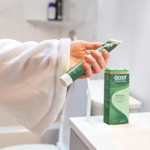 Vista 8 de Good Clean Love Restore - Gel vaginal hidratante, hidratante vaginal equilibrado con pH, cuidado femenino a base de agua con aloe vera y ácido