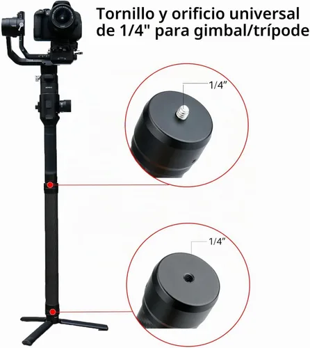 Vista 2 de Extensión de fibra de carbono Monopod para estabilizadores de cardán DJI