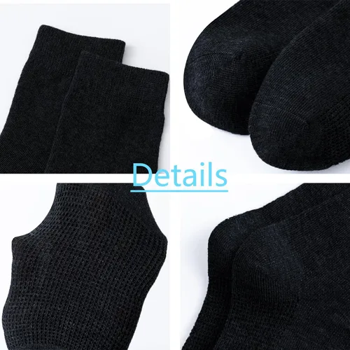 Vista 5 de Mini Angel Calcetines de algodón sin costuras para niños y niñas, 6 pares