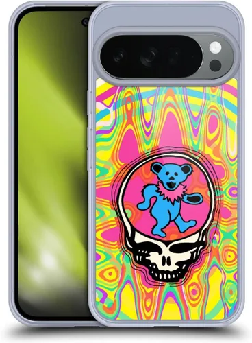Vista 77 de Head Case Designs Funda de gel con licencia oficial de Grateful Dead Bear Trends [protección de grado militar] compatible con Google Pixel 3