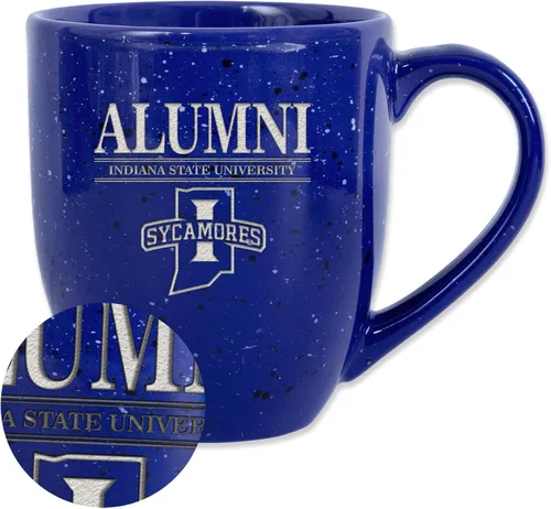 Vista 130 de Rico Industries NCAA Illinois Fighting Illini Alumni - Taza de café de cerámica moteada grabada con láser de 16 onzas