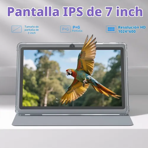 Vista 3 de HOTTABLET Tablet de 7 Pulgadas Android 14.0 con Estuche Protector, 8GB (4+4GB Expandible) RAM + 32GB ROM, Pantalla IPS, Cámara Dual, Bluetooth 5.0