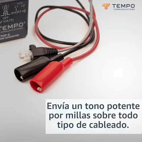 Vista 2 de TEMPO Communications 77HP-G Generador de Tono Universal, Rastreador de Cable de Cobre, Tonificador de Cable, Grado Profesional