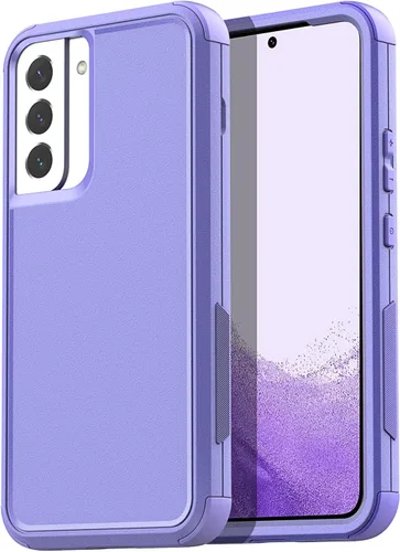 Vista 15 de AICase Funda protectora resistente para Samsung Galaxy S22 de 6.1 pulgadas (negra)