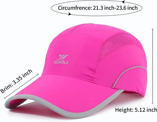 Vista 78 de Gorra deportiva de malla ligera de secado rápido para hombres y mujeres